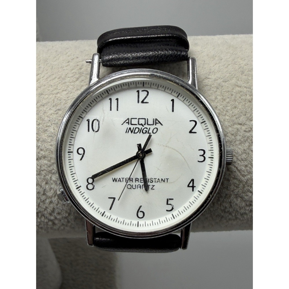 Acqua New Battery BC 1994 Vintage Mens Watch 34MM 7.75" Indiglo